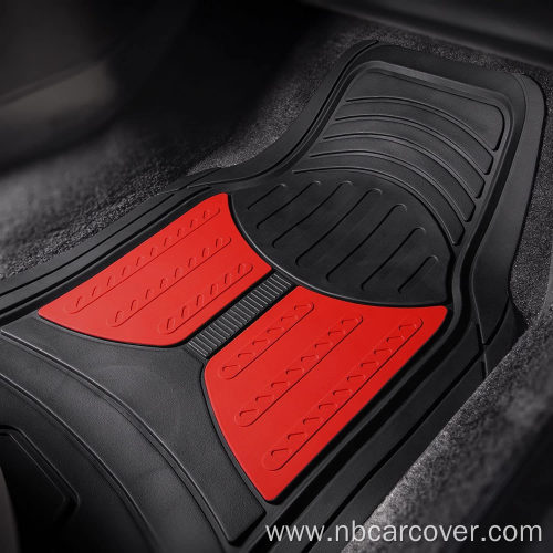Trimmable Floor Mats (Red) Full Set - Universal
